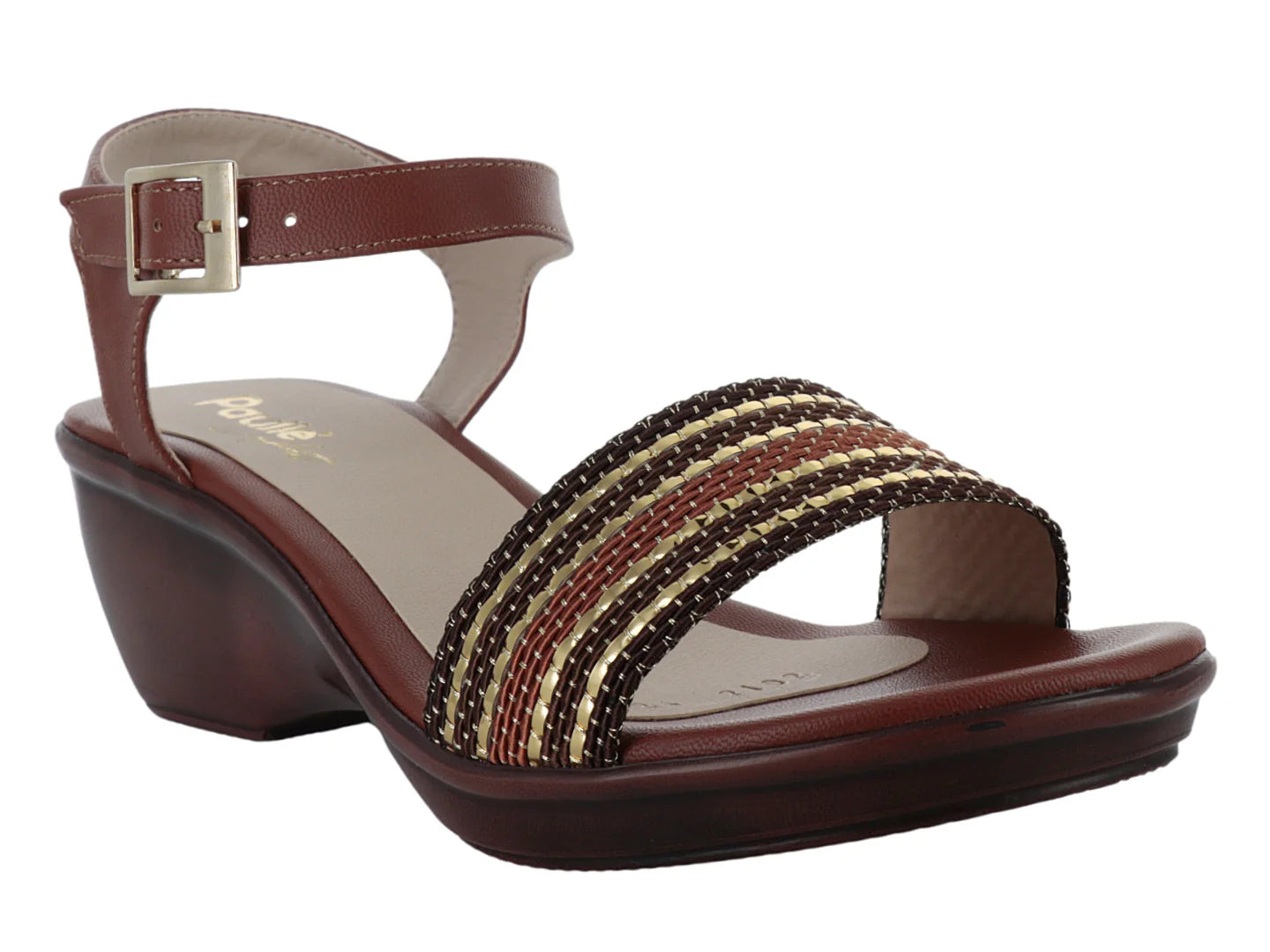 Sandalias Plataforma Paulie Color Miel para Mujer