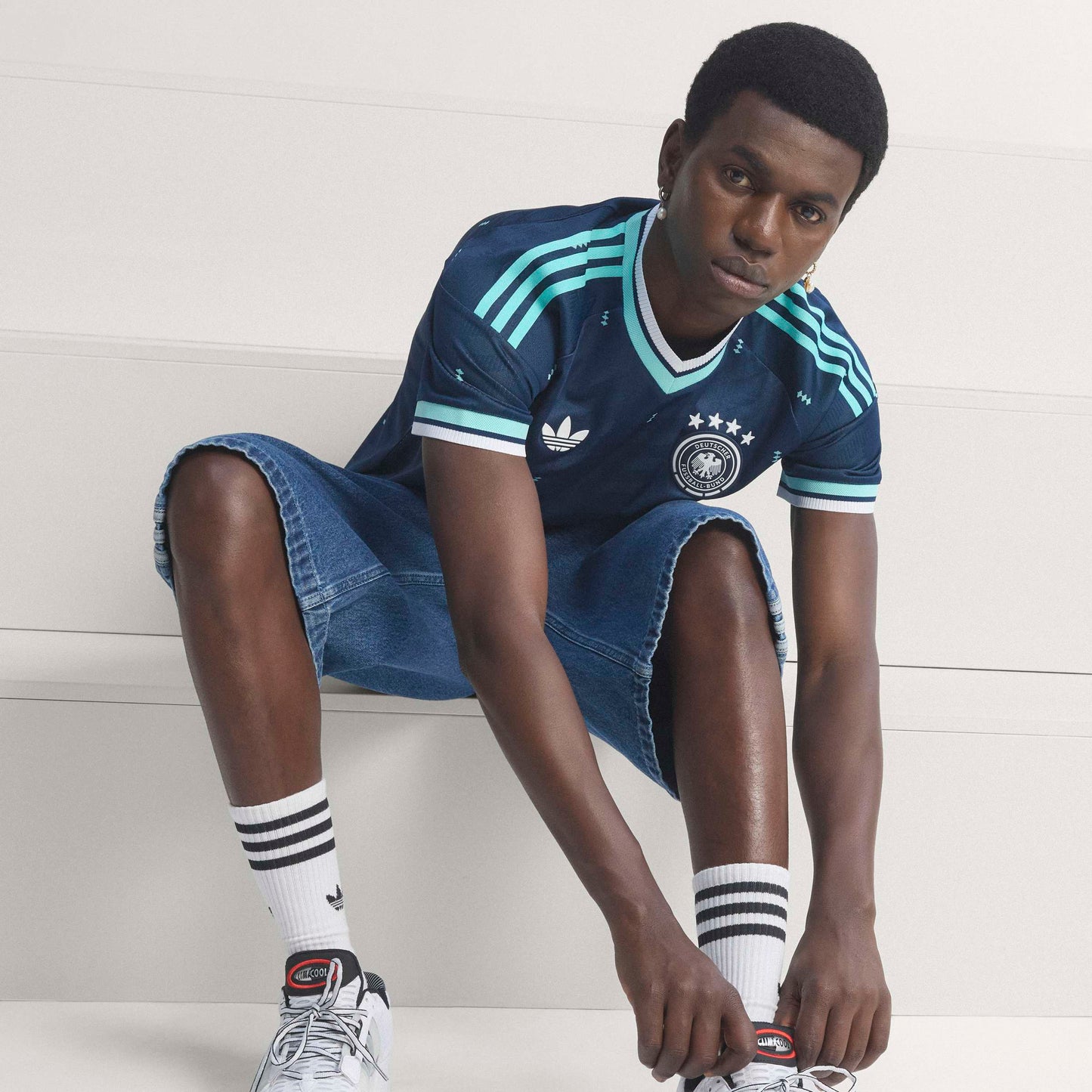 adidas Germany Away Authentic Mens Soccer Jersey 2026 Navy