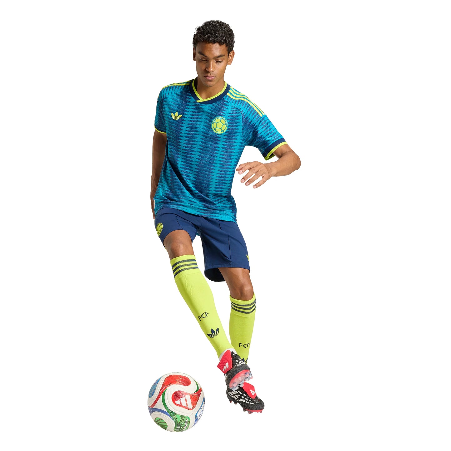 adidas Colombia Away Authentic Mens Soccer Jersey 2026 Mistery Petrol Navy