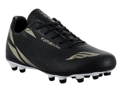 Tenis de Fútbol Furia 1023 Negro Oro para Niño
