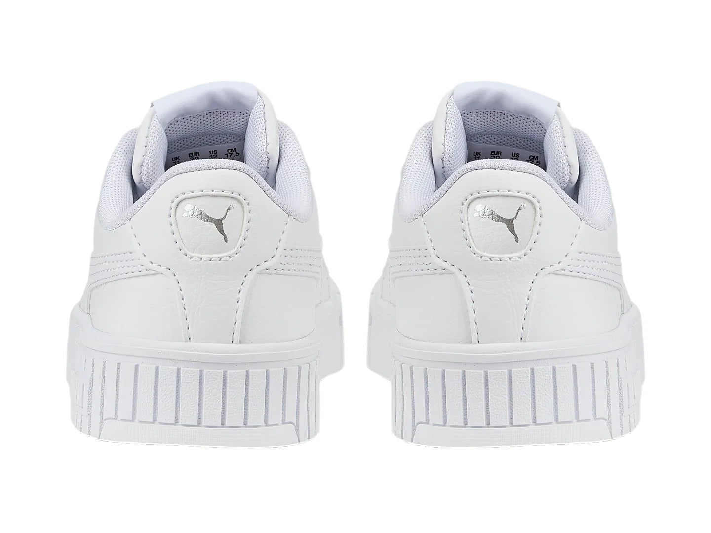 Tenis PUMA Carina 20 Blancos y Plata para Niña