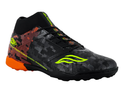 Tenis de Fútbol Furia Negro Naranja para Hombre