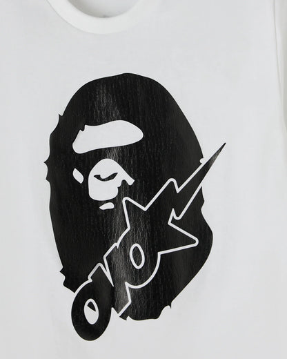 BAPE OVO Sta Crocodile Print Tee White