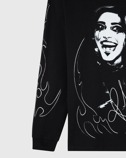WWE Rhea Ripley Long Sleeve Tee Black