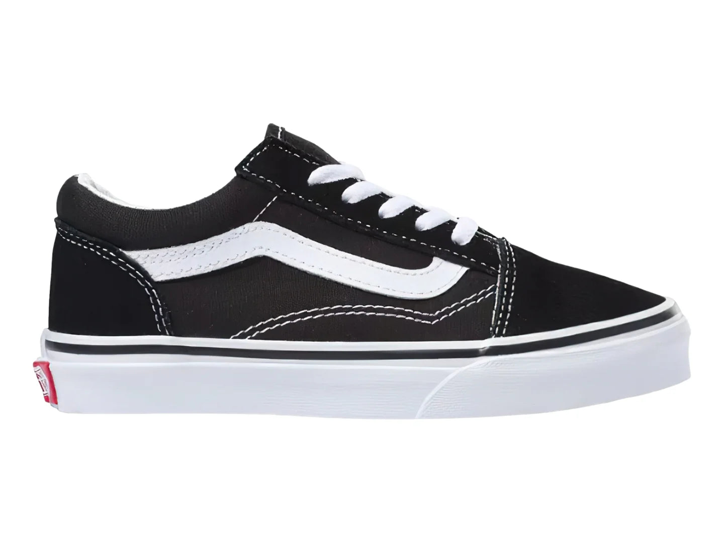 Tenis Vans Old Skool Negro con Blanco para Niño