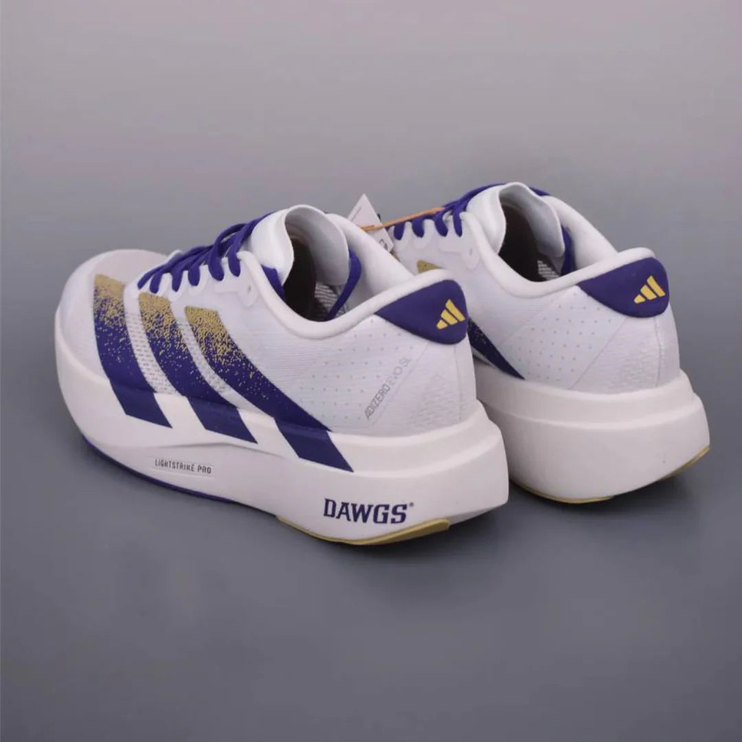 Tênis Adidas Adizero Evo SL Roxo Branco Dourado