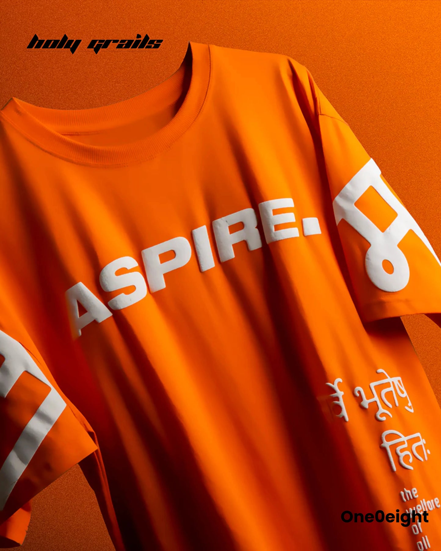 Maryada Orange Oversize Tee HG x One0eight
