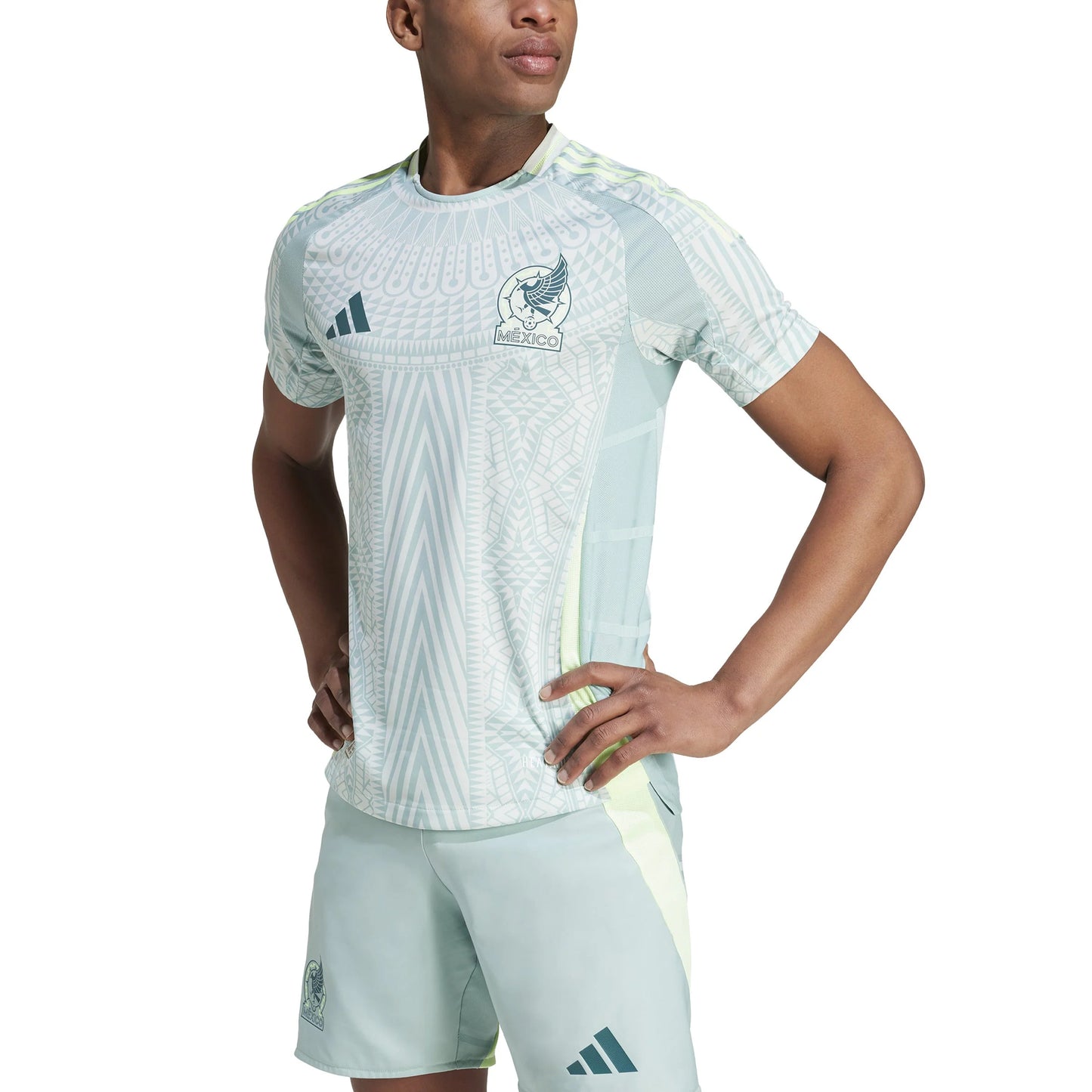 adidas Mexico Away Authentic Jersey 2024 Linen Green