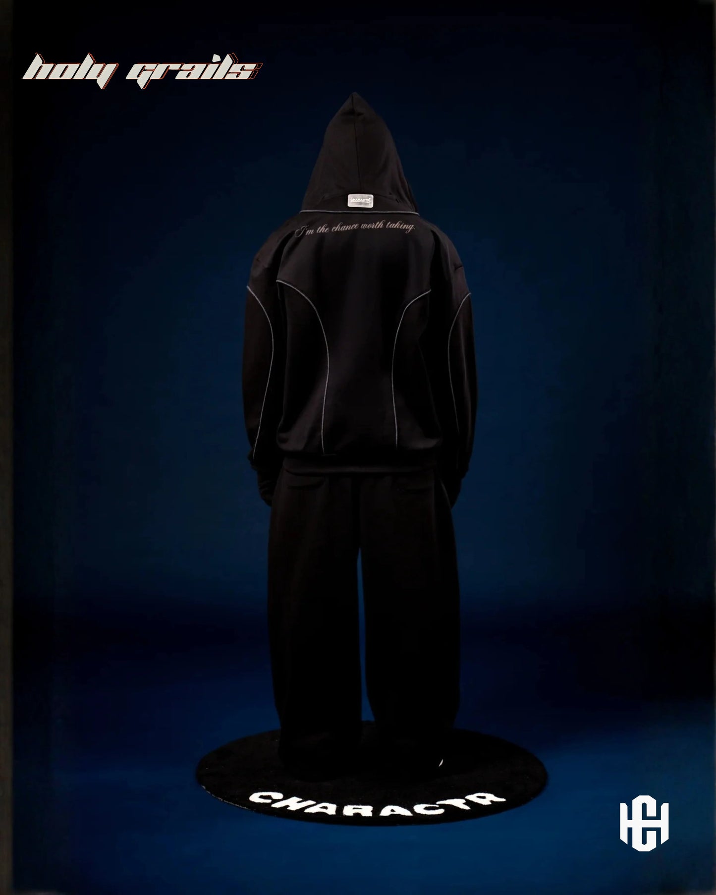 The Worth Black Zipper Jacket HG x Charactr