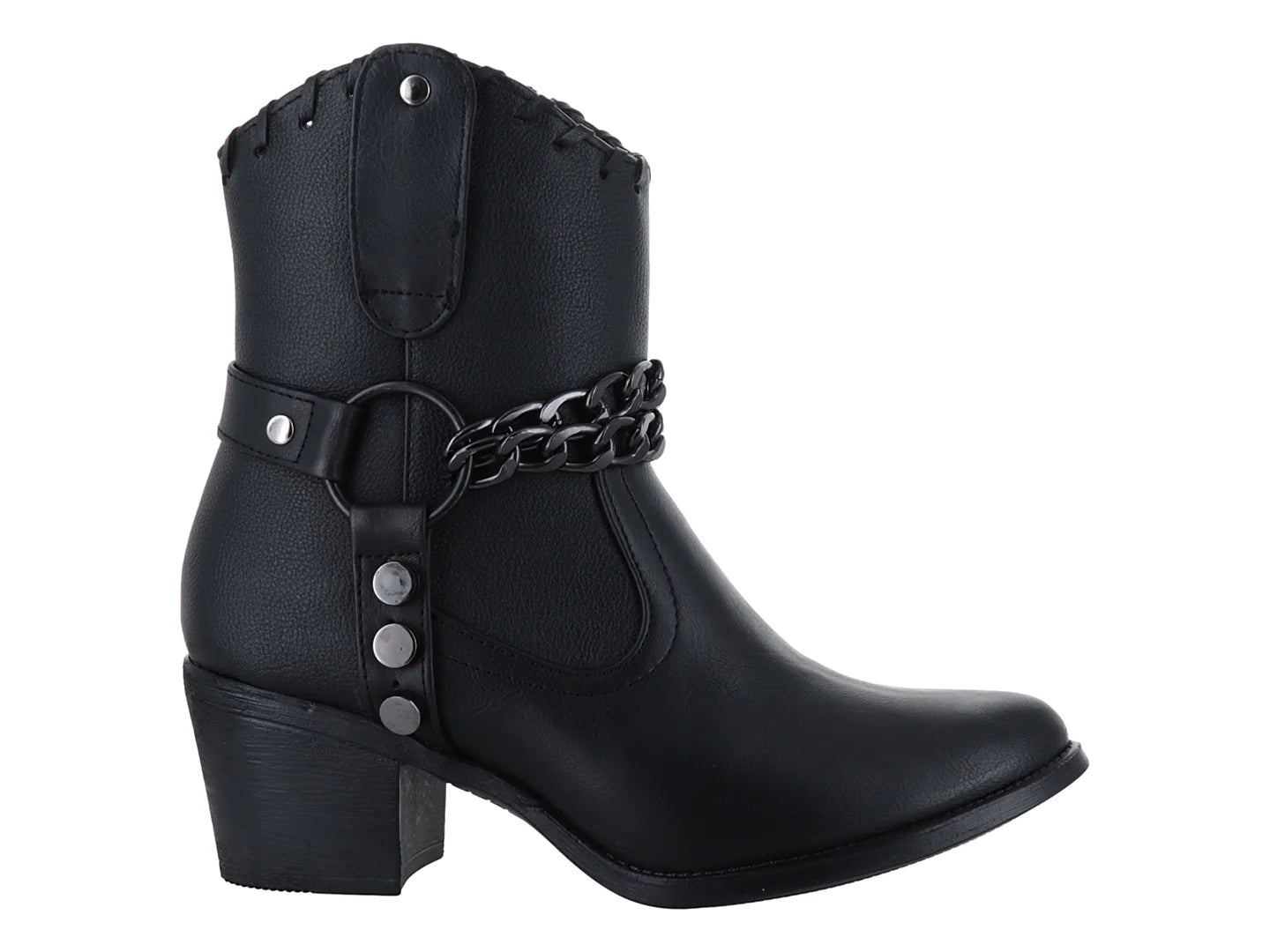 Botines Vaqueros Lady Carolina Negros para Mujer