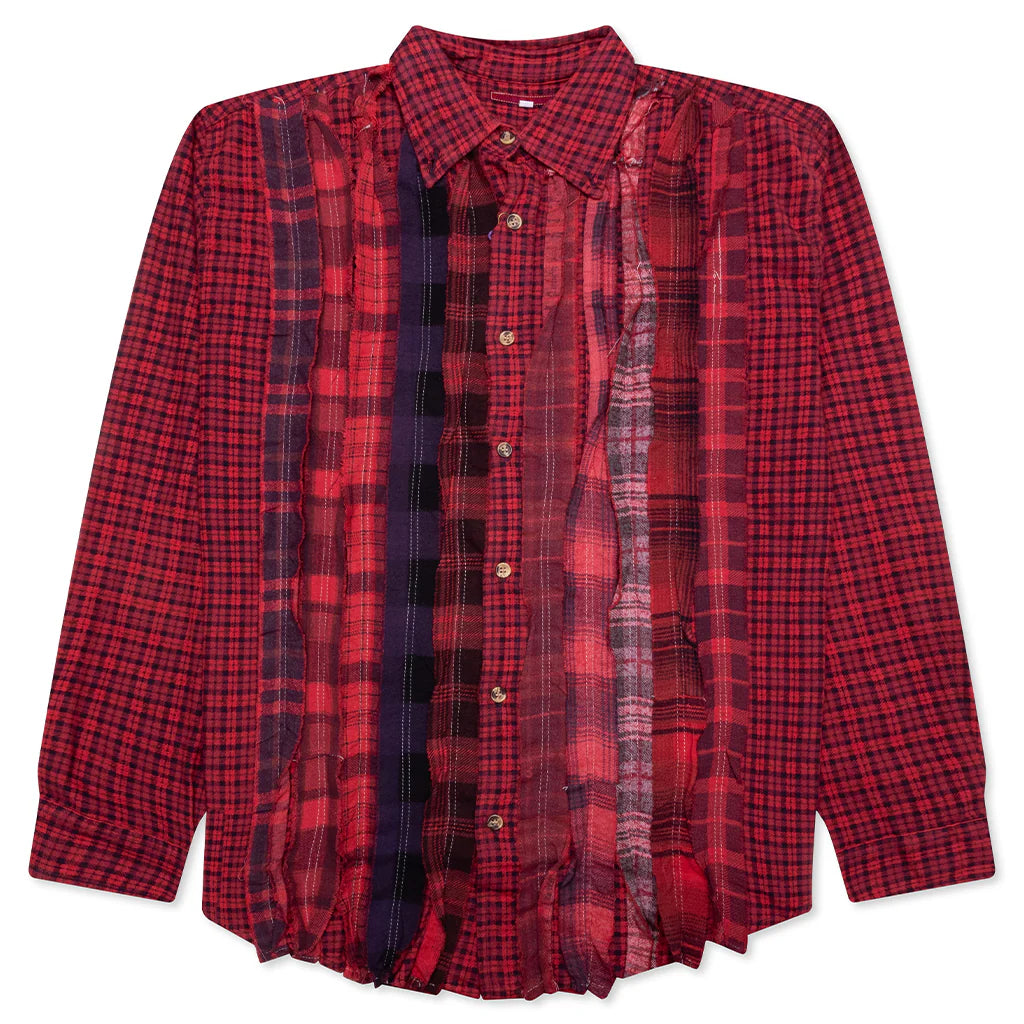 Ribbon Over Dye Flannel Shirt Assorted