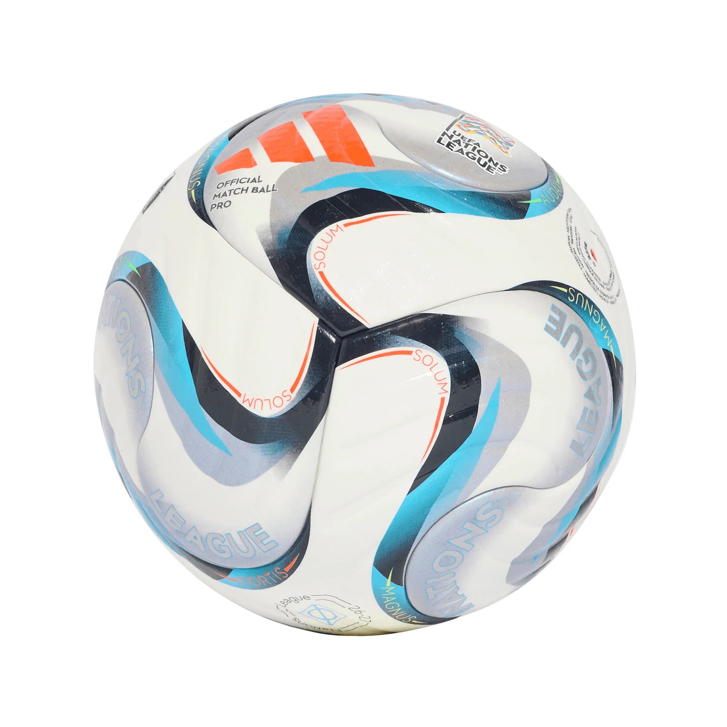 adidas UEFA Nations League 26 27 Pro Soccer Ball Legink Lemon White