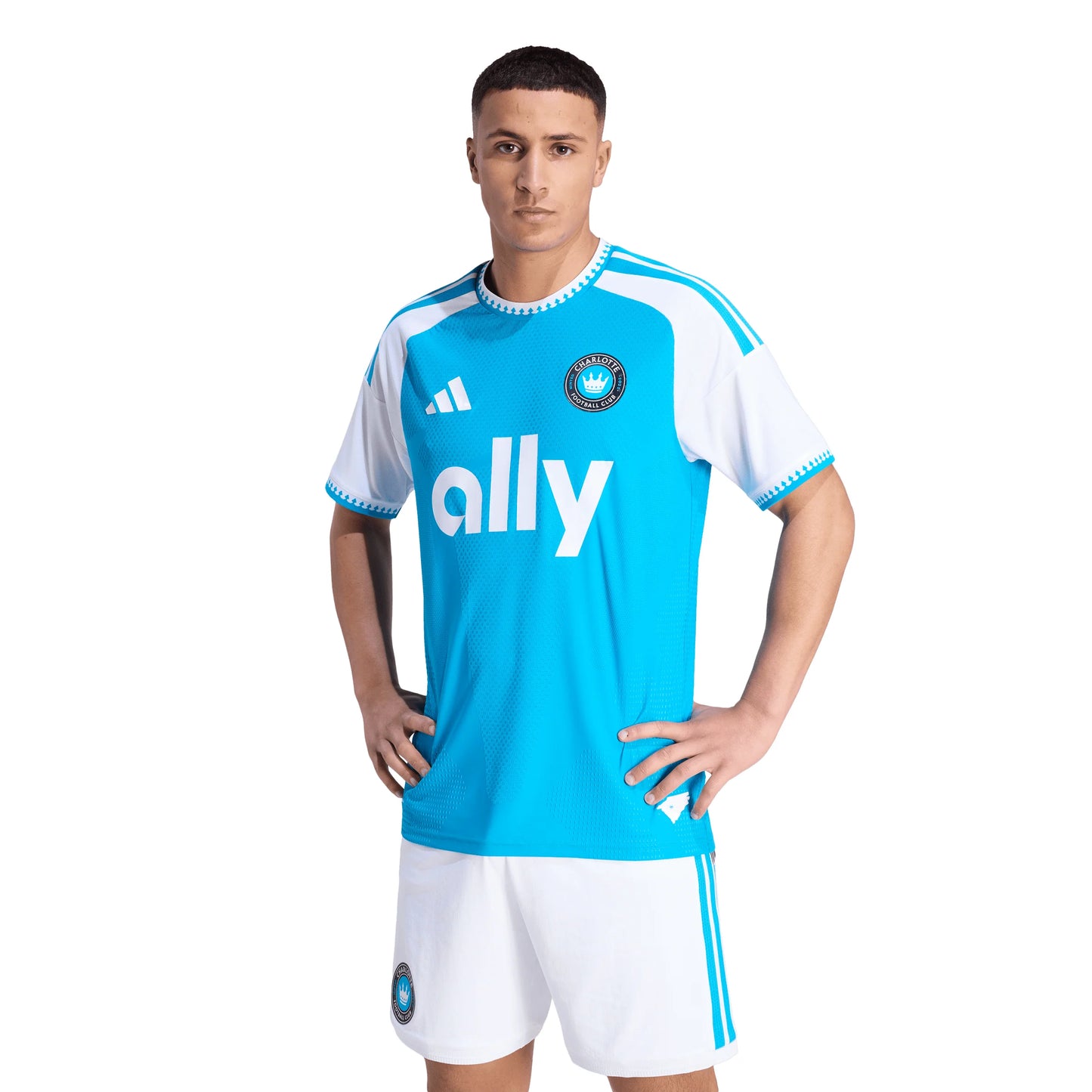 adidas Charlotte Home Authentic Mens Soccer Jersey 26 Blue