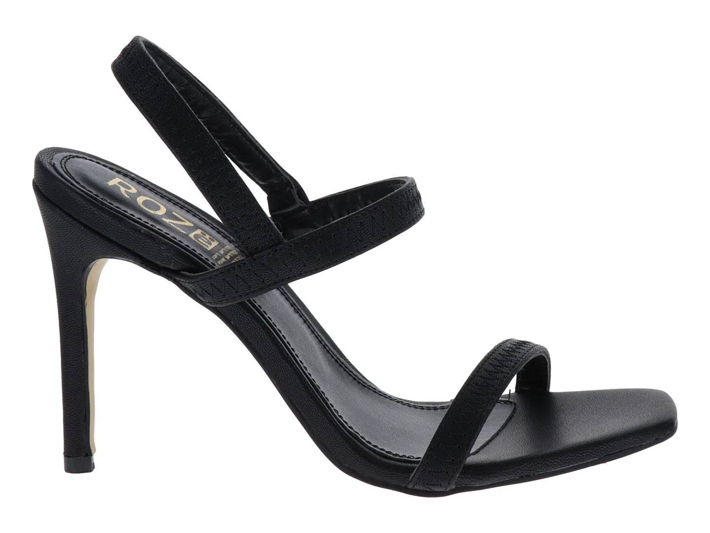 Sandalias de Tacón Alto Roze Negro para Mujer