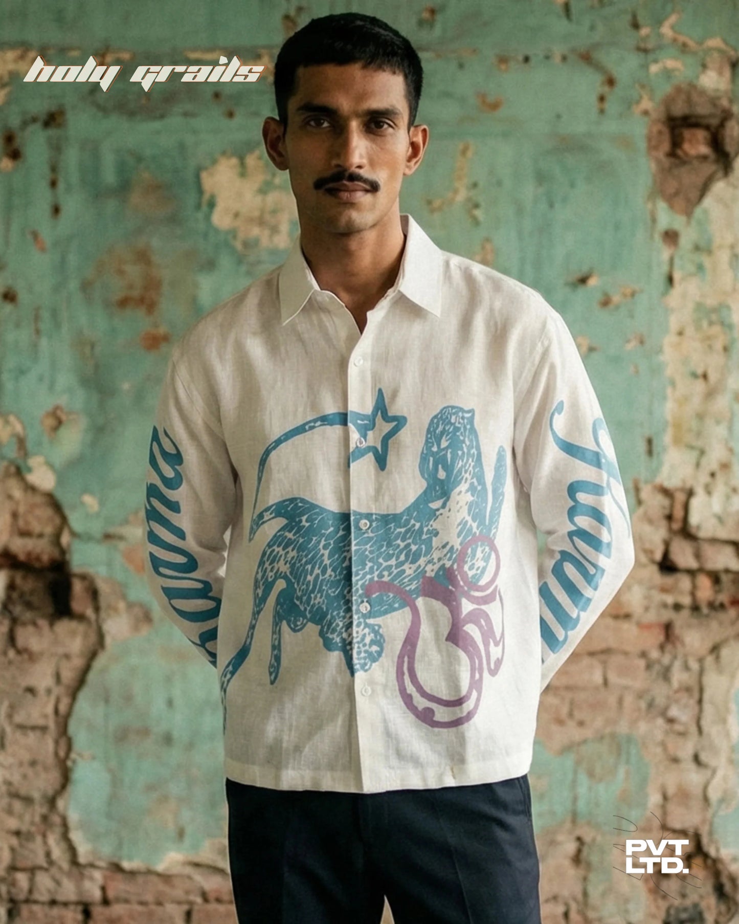 Karma White Linen Shirt HG x Pvt Ltd