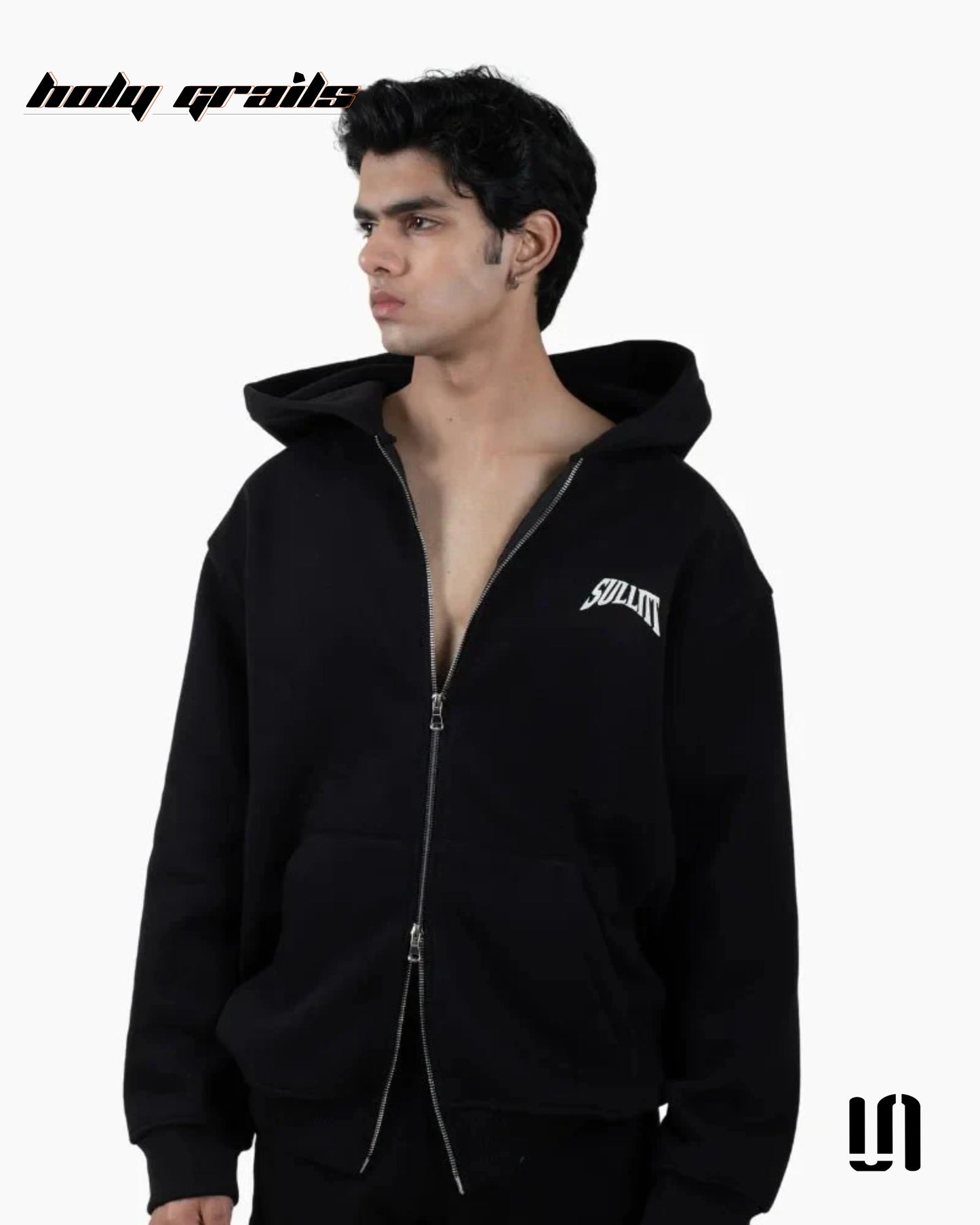 Deer Drive Black Zipper Hoodie HG x Sullitt
