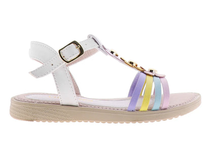 Sandalias Viris Blanco Multicolor para Niña