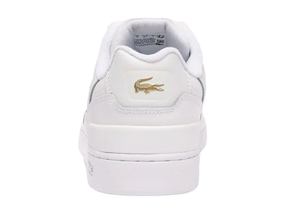 Tenis Lacoste T Clip Blanco y Oro para Mujer