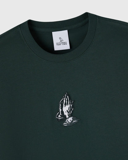 6 God Long Sleeve Tee Midnight Green