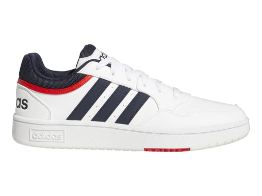 Tenis Adidas Hoops 30 Blanco Azul y Rojo para Hombre