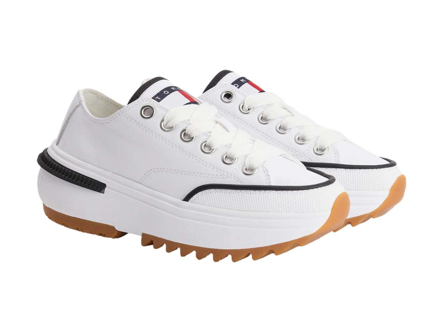Tenis Tommy Hilfiger Tommy Jeans Run Cleat Blancos para Mujer