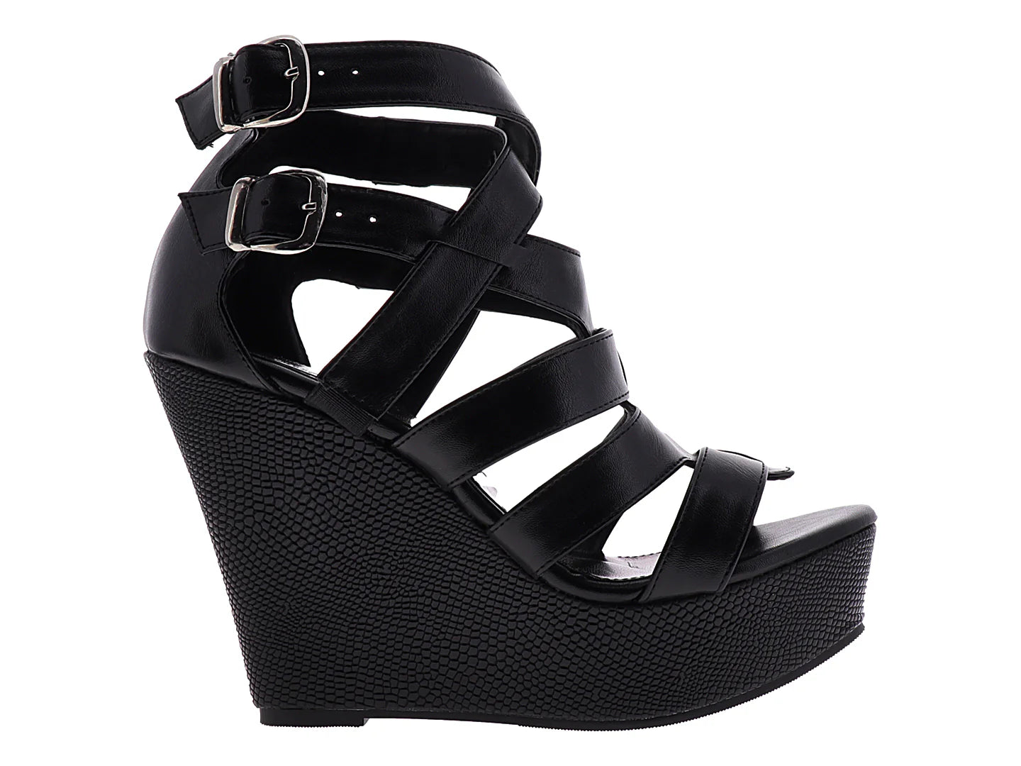 Sandalias OYYI Tacones Negros para Mujer