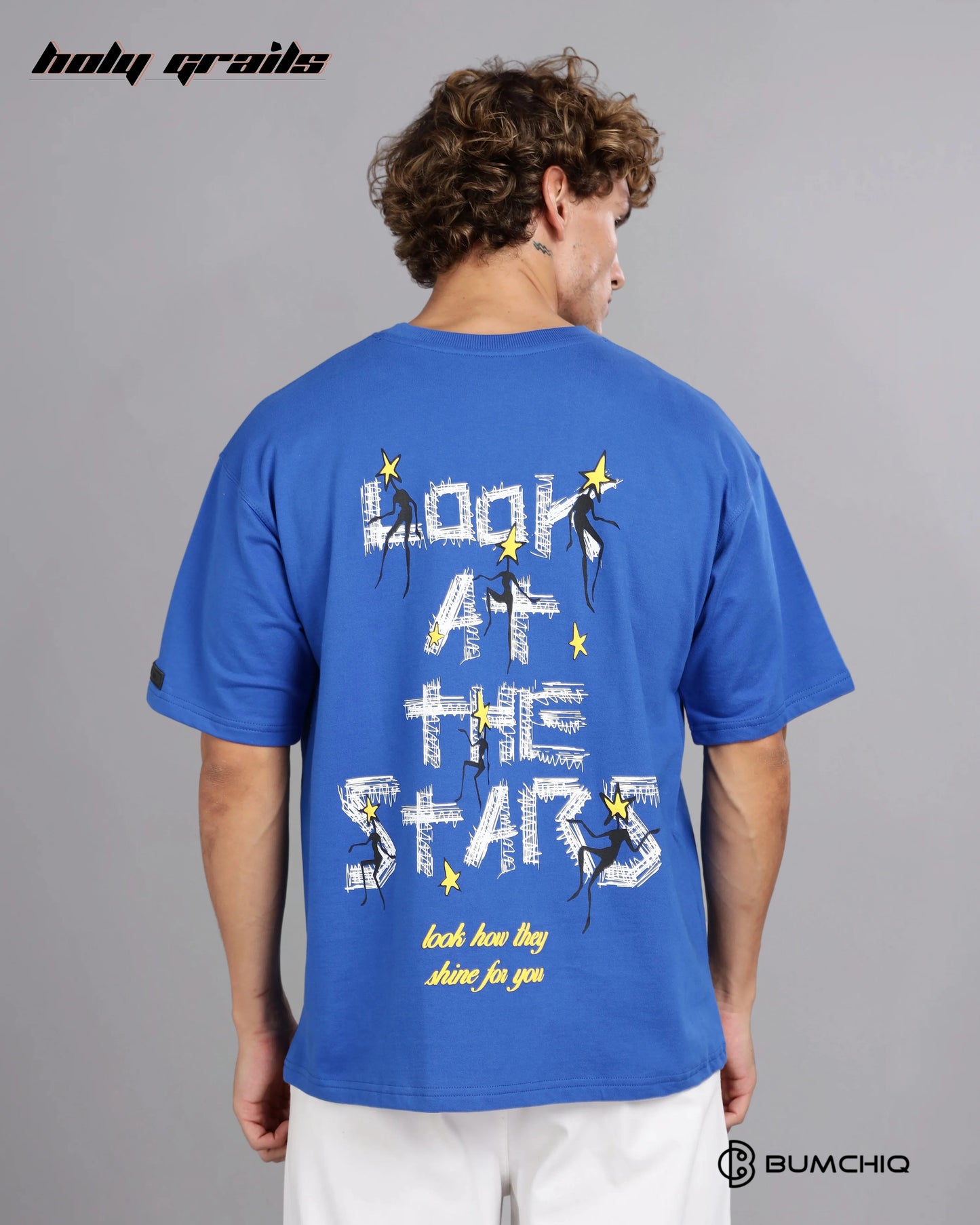 Star Gaze Blue Oversize Tee HG x Bumchiq