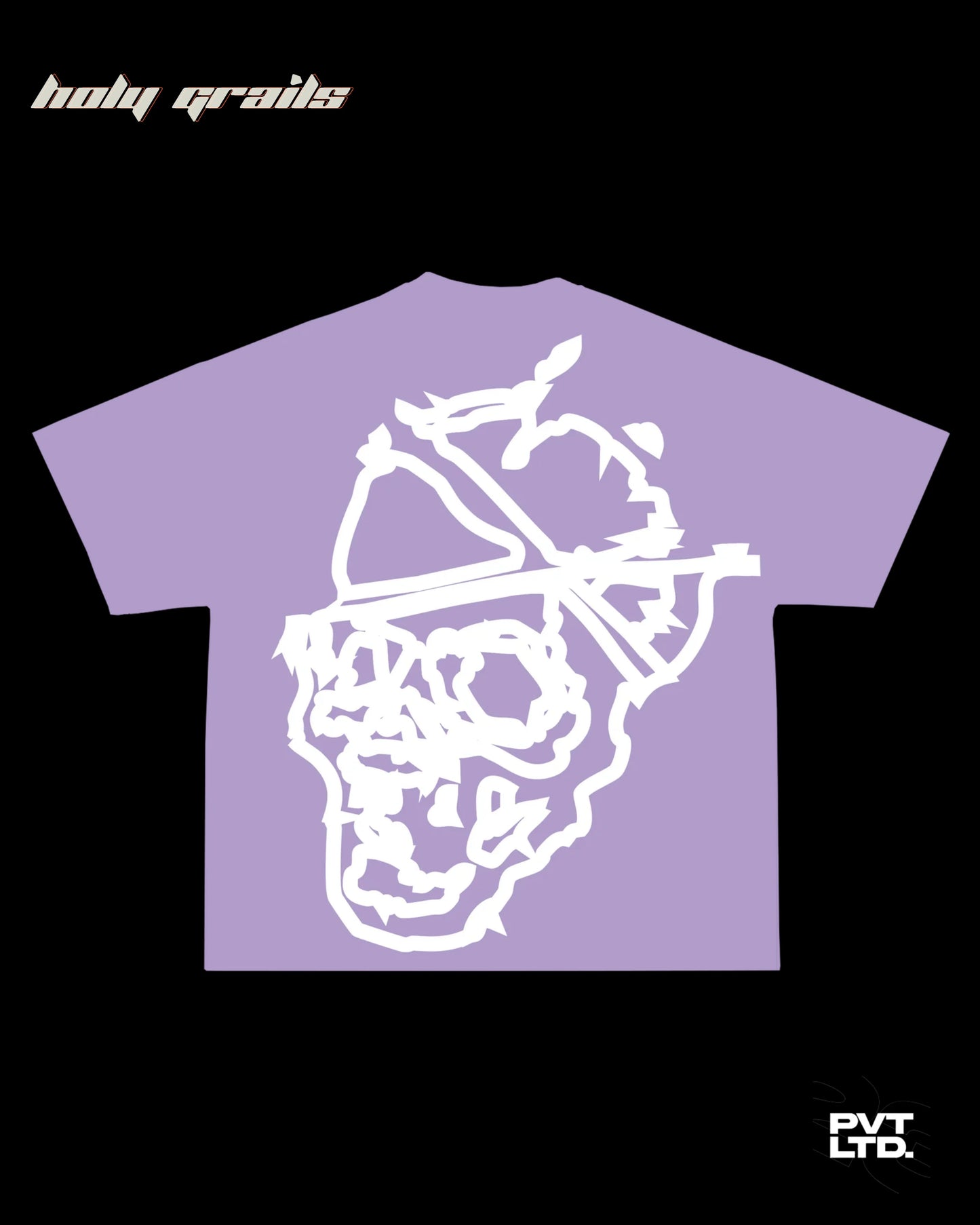 Skull Circuit Lilac Tee HG x Pvt Ltd