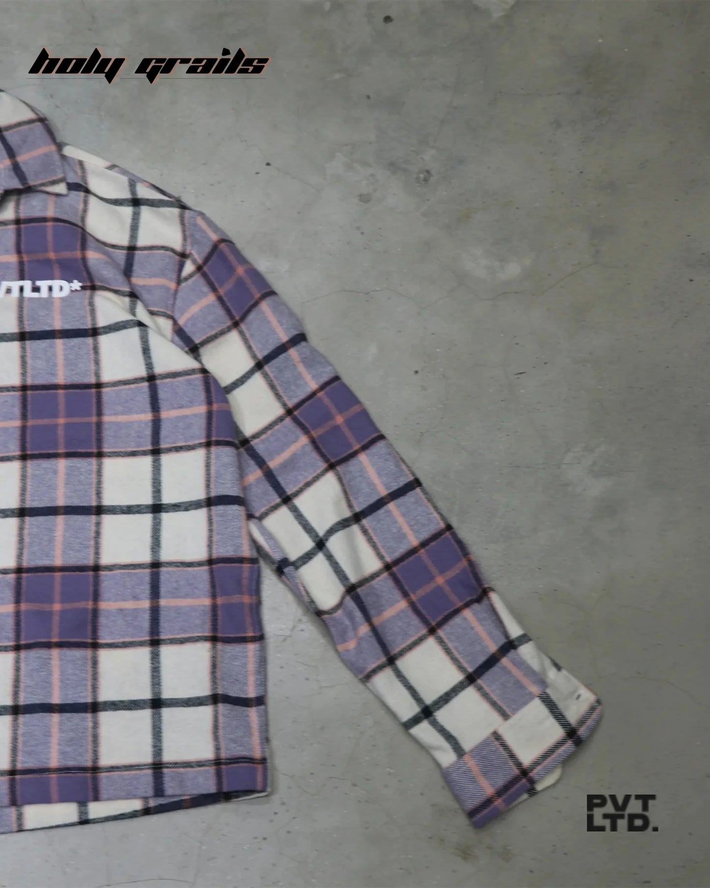 Purple Checkered Flannel Shirt HG x Pvt Ltd