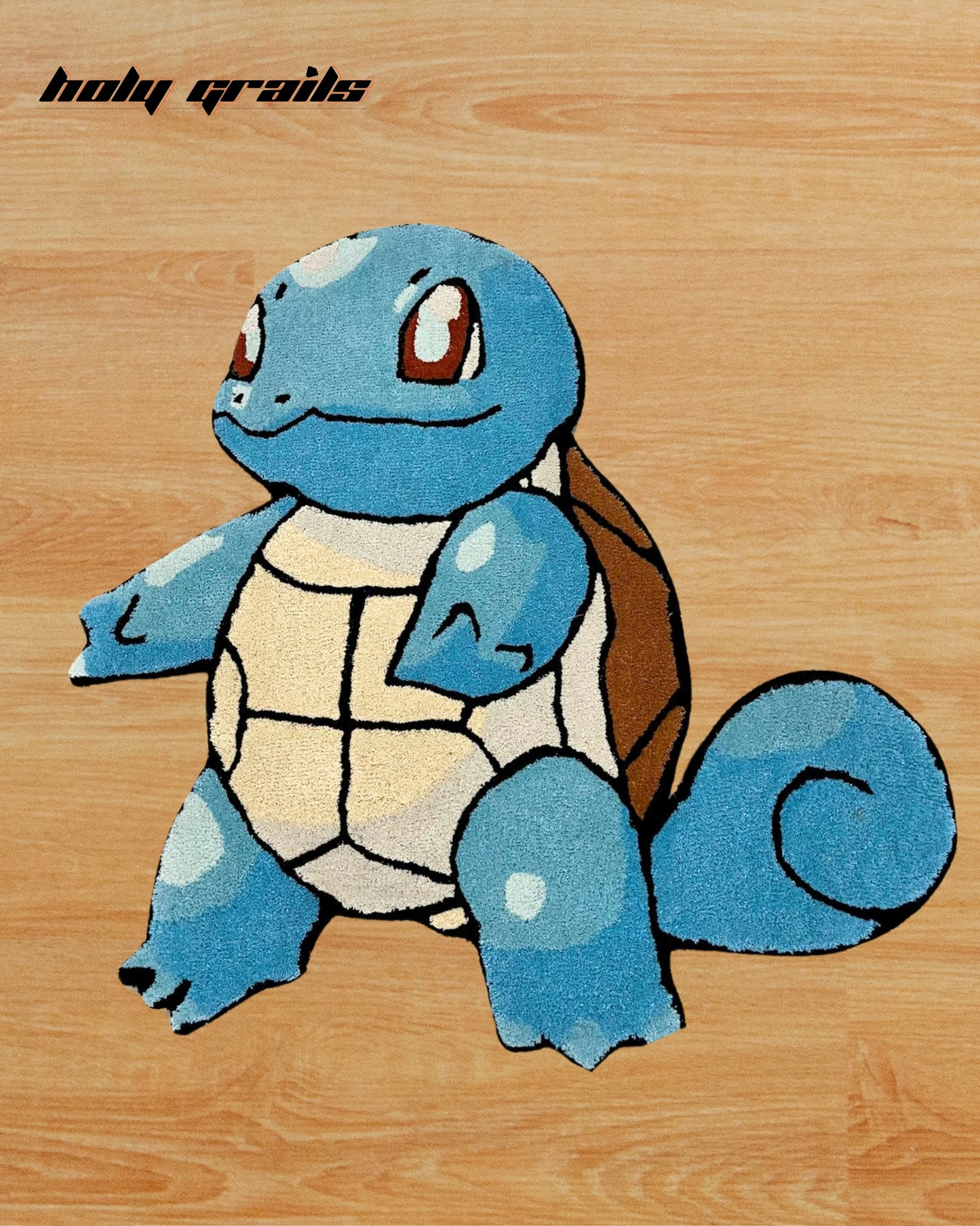 Squirtle Squash Hand Tufted Rug