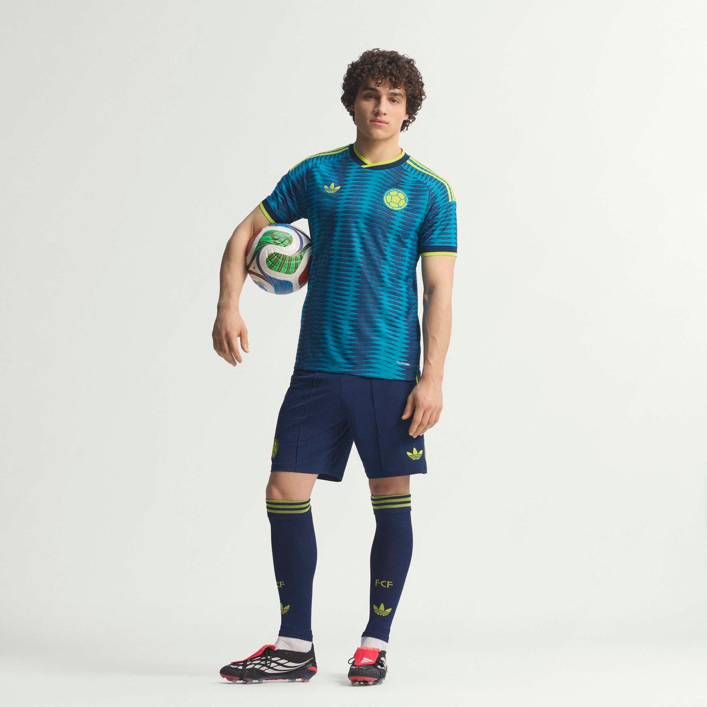 adidas Colombia Away Authentic Mens Soccer Jersey 2026 Mistery Petrol Navy