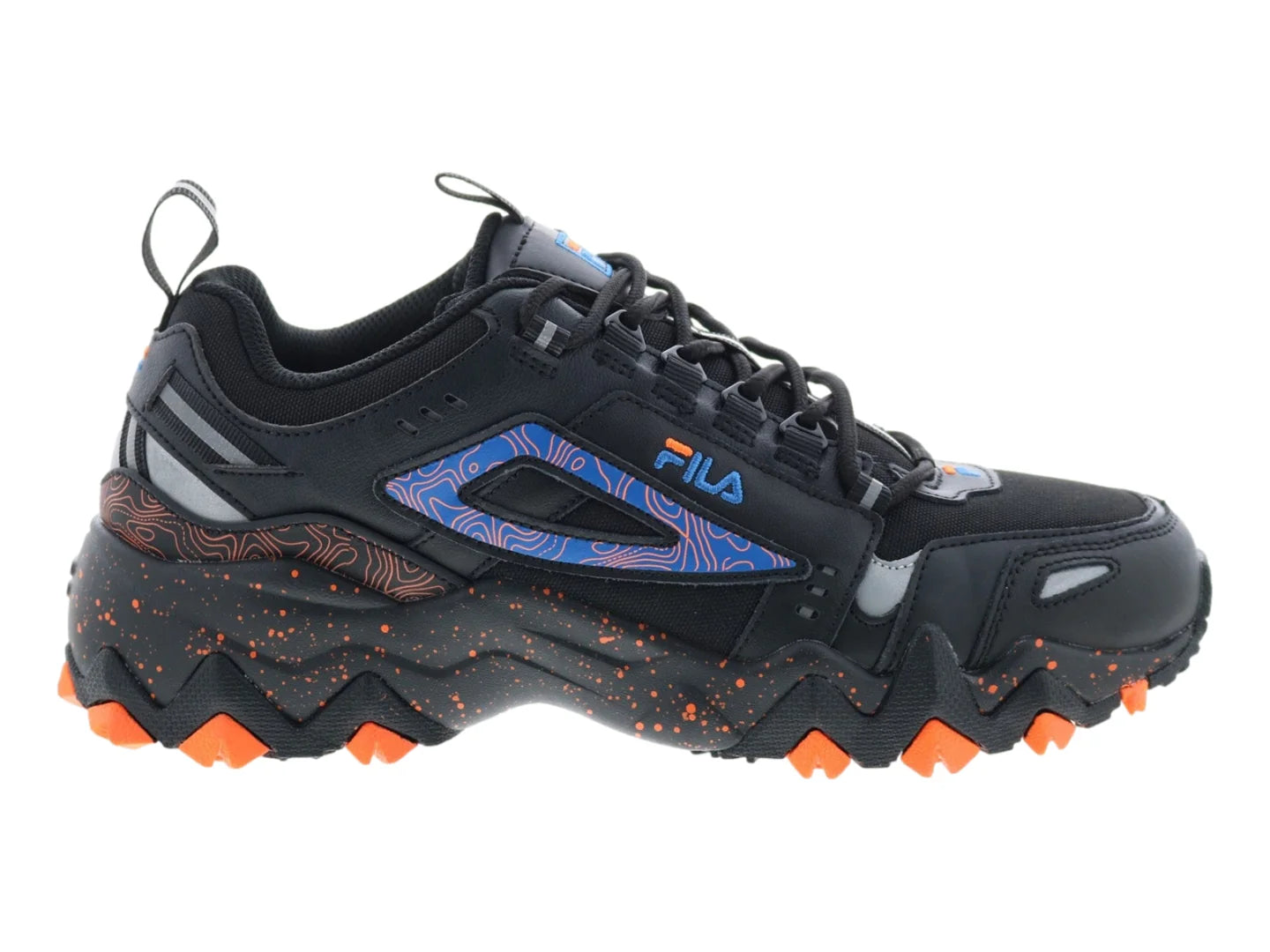 Tenis FILA Oakmont TR Negro Azul y Naranja para Hombre