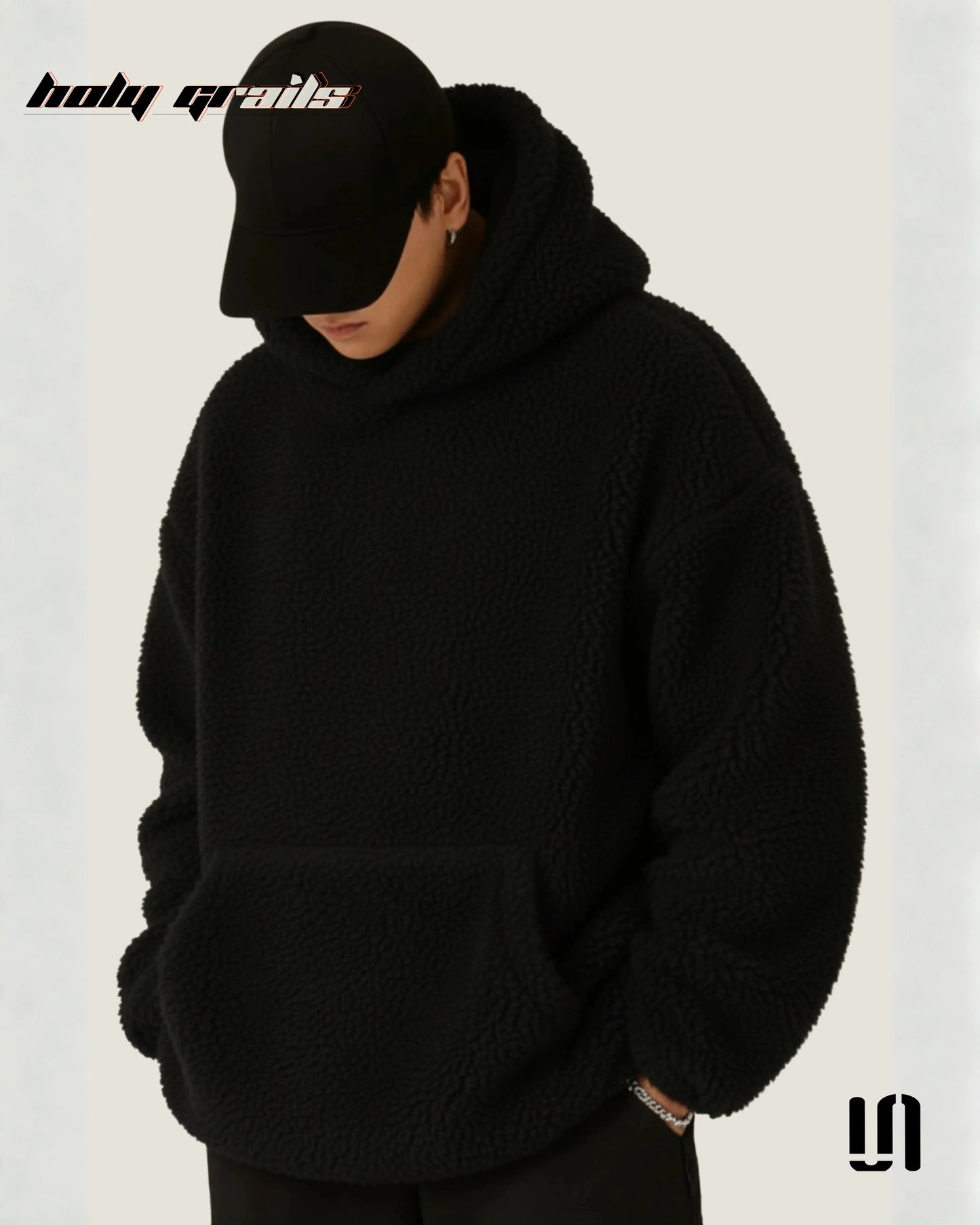 Sherpa Furr Black Hoodie HG x Sullitt