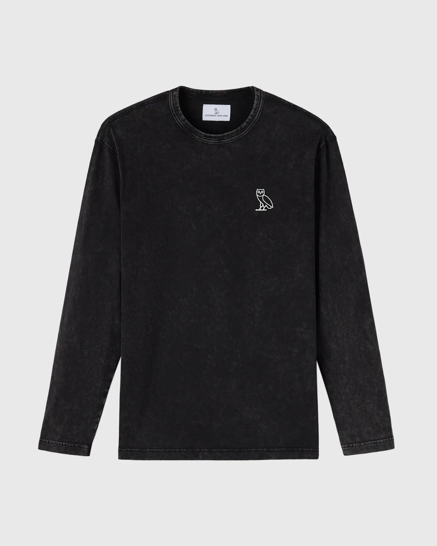 Muskoka Long Sleeve Tee Garment Dyed Black