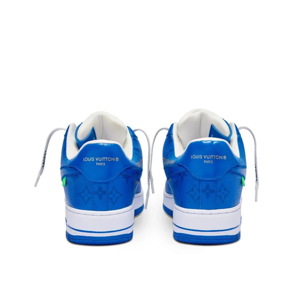 Louis Vuitton x Nike Air Force 1 Low By Virgil Abloh White Blue