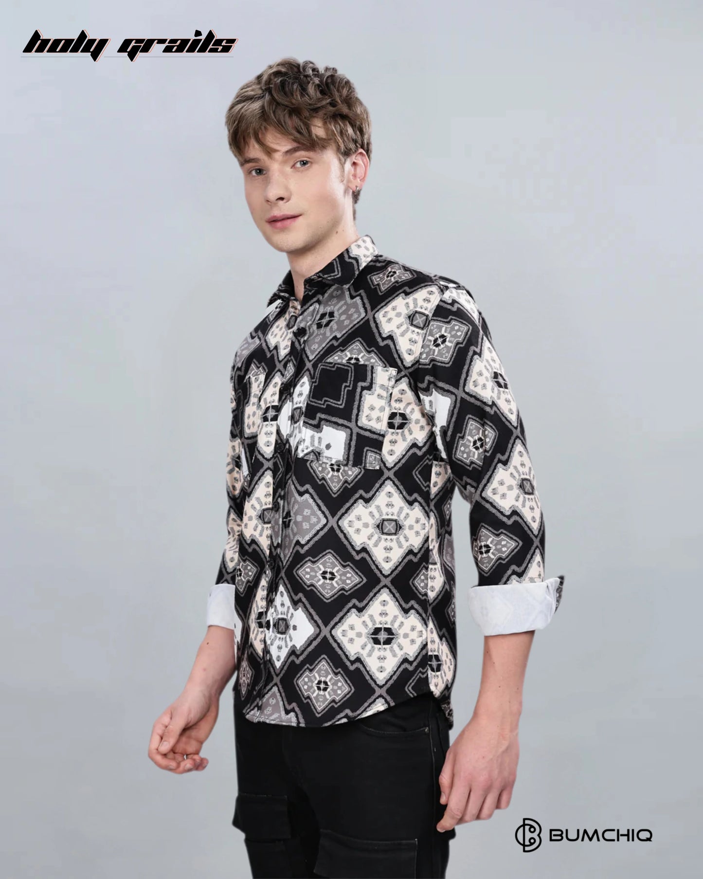 Enigmatic Brown Overshirt HG x Bumchiq
