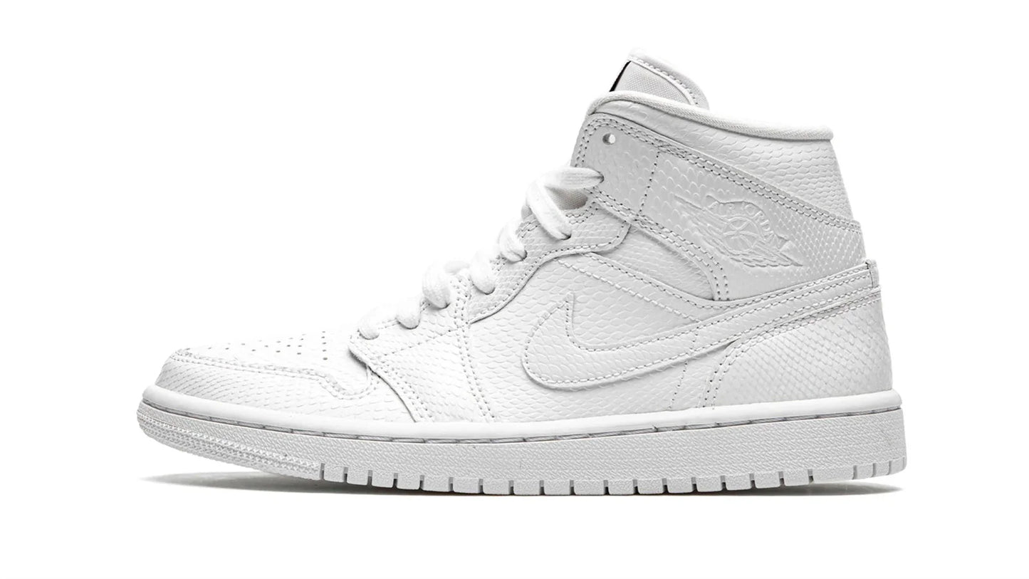 AIR JORDAN 1 MID WMNS White Snakeskin