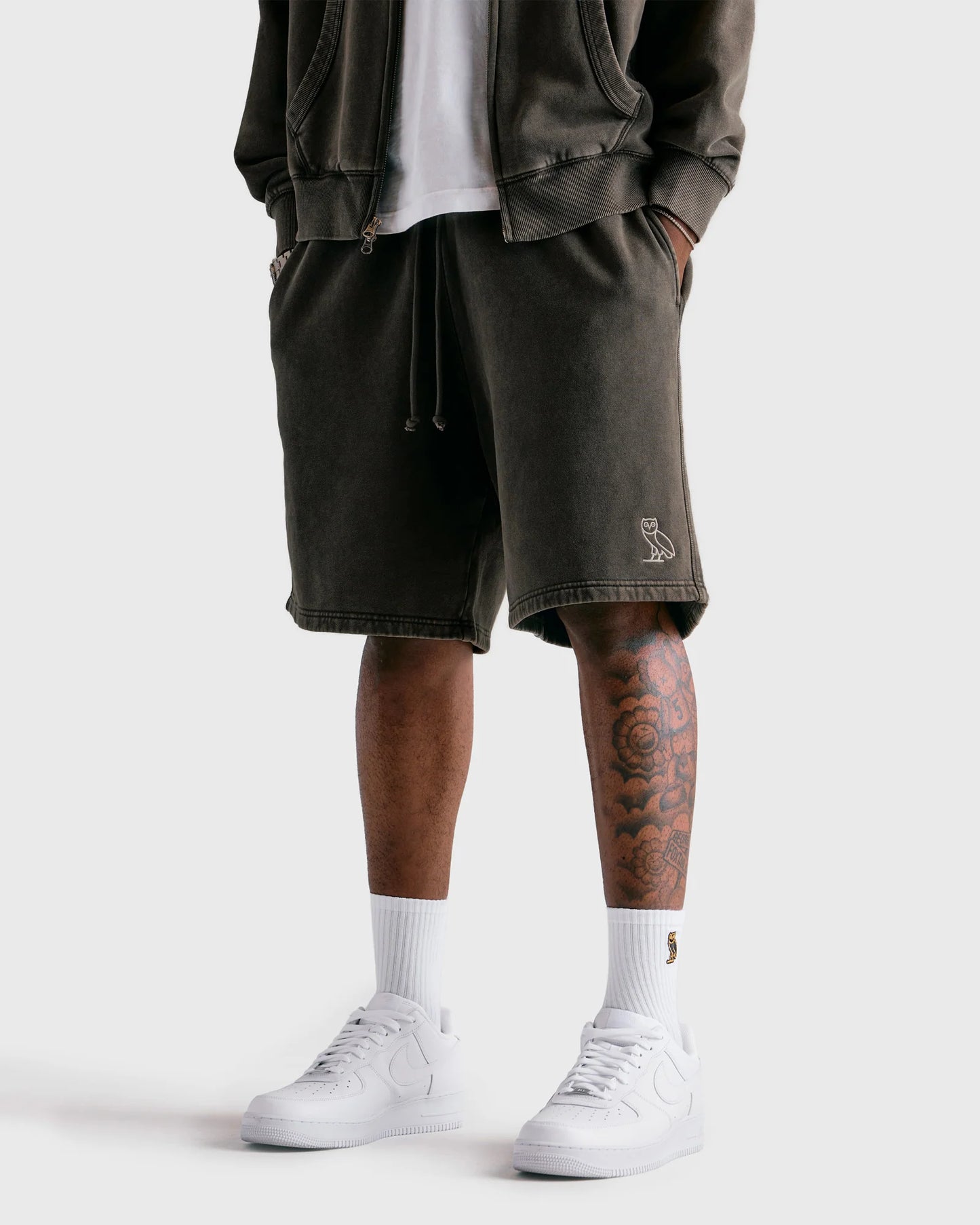 Muskoka Sweatshorts Deep Olive