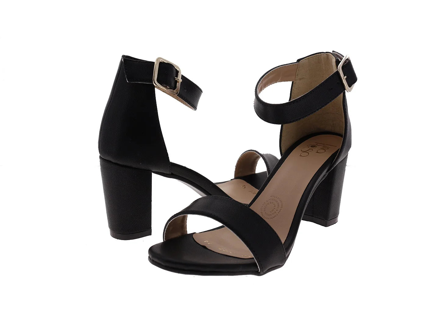 Sandalias Luna Rosa Negro para Mujer