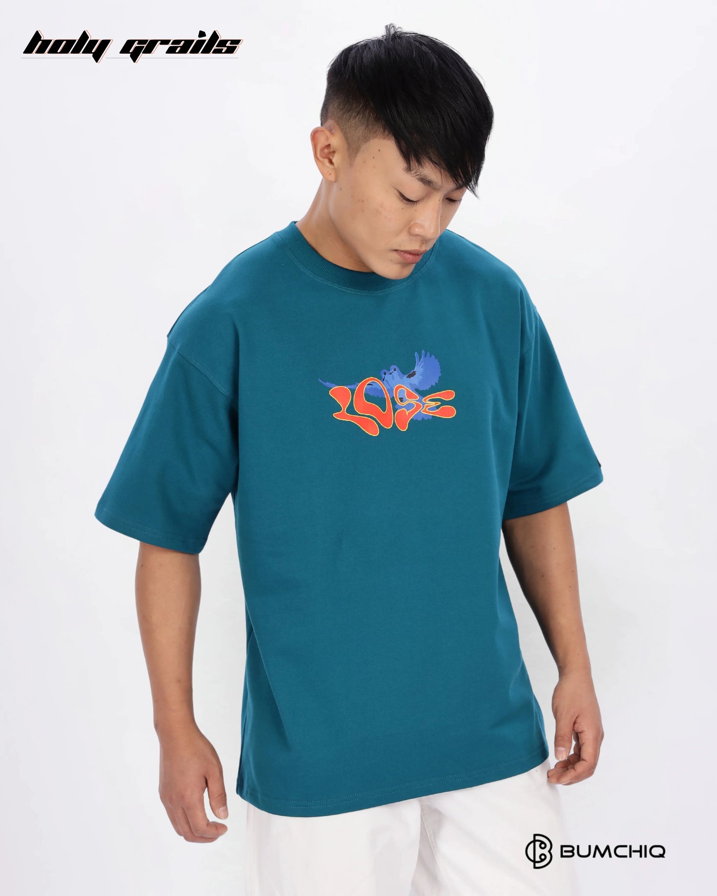 Money Rules Green Oversize Tee HG x Bumchiq