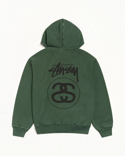 STOCK LINK ZIP HOODIE PIGMENT DYED