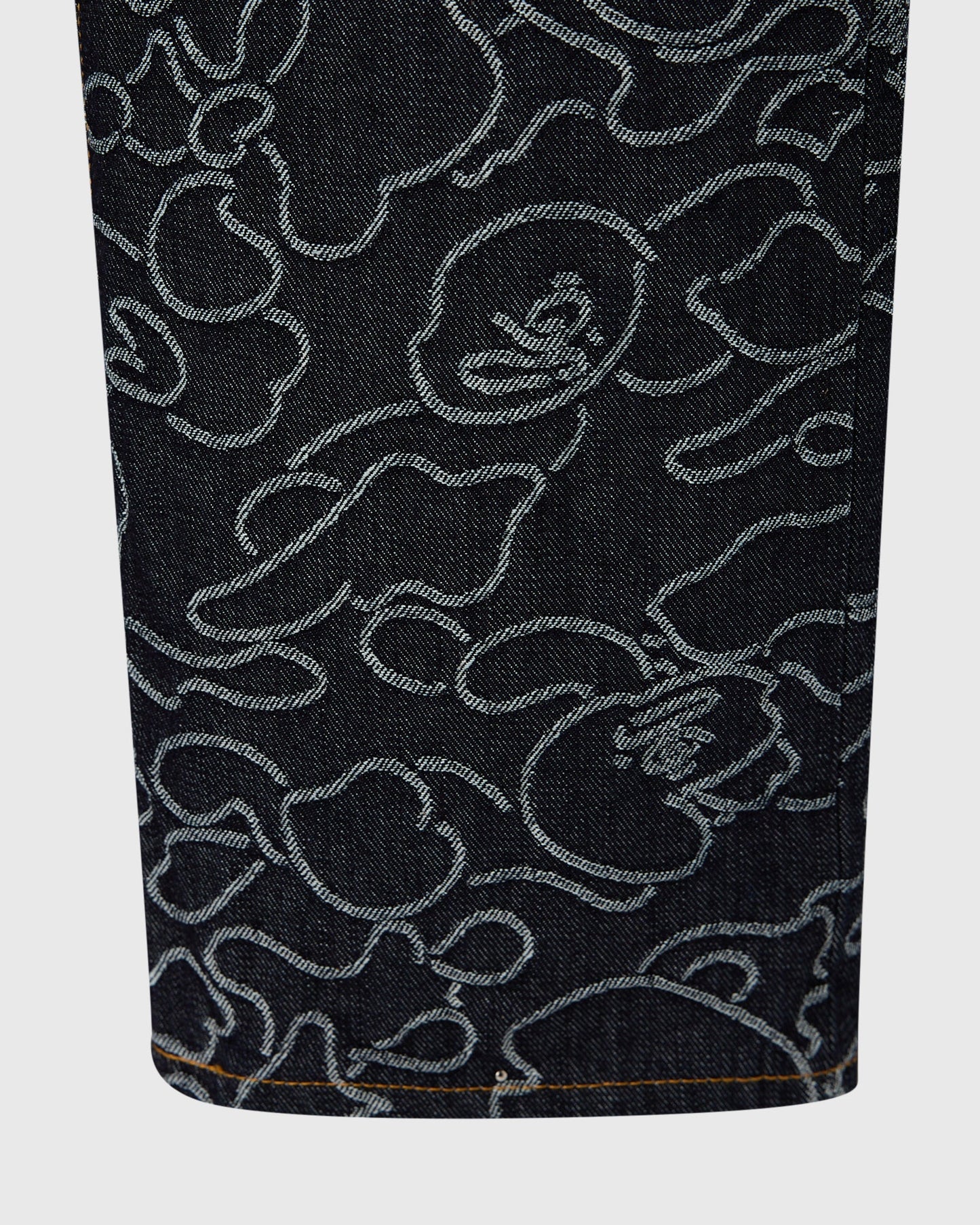 BAPE 1st Camo Jacquard Denim Pant Indigo