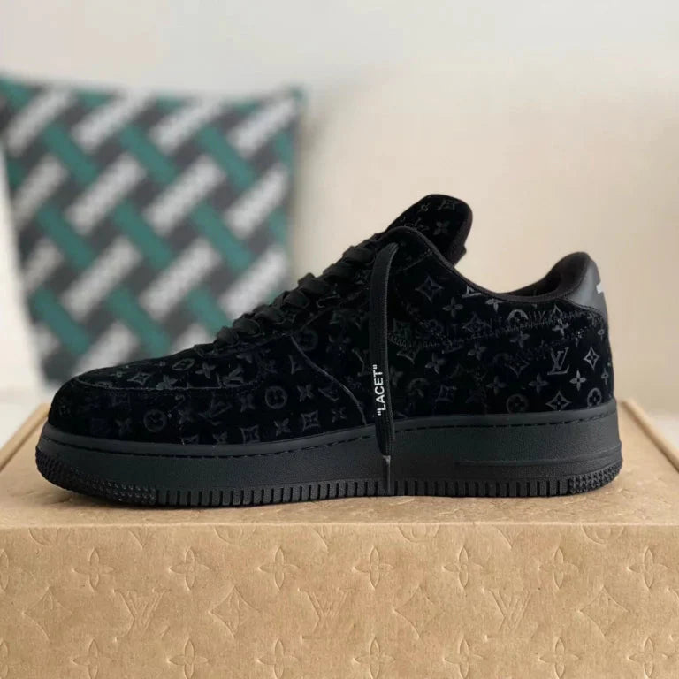 Louis Vuitton x Nike Air Force 1 Low Triple Black
