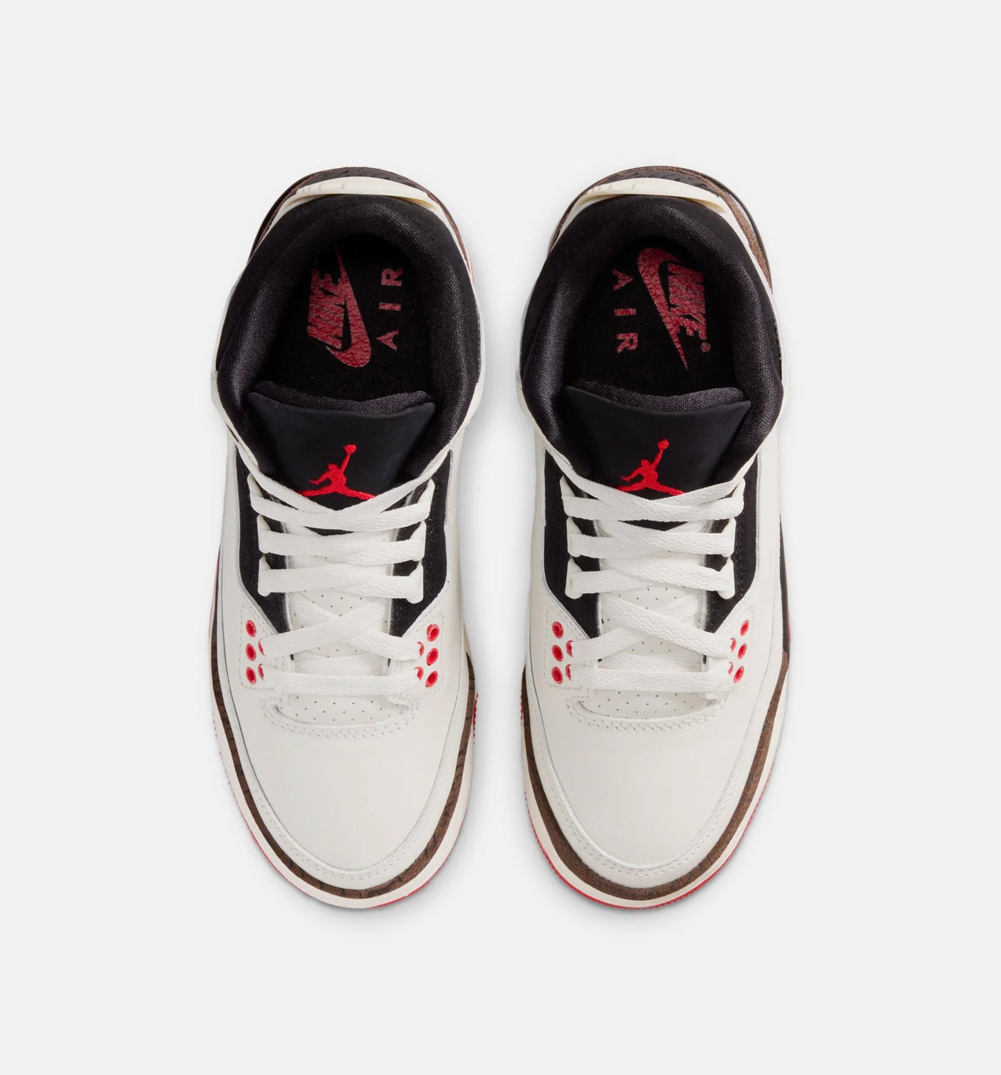 Air Jordan 3 Retro Sail and University Red Grade School Lifestyle Shoe Sail Black University Red Pale Ivory Free Shipping