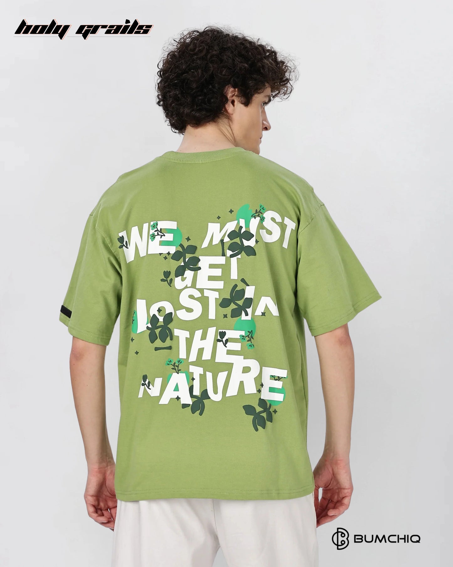 Nature Lost Green Oversize Tee HG x Bumchiq
