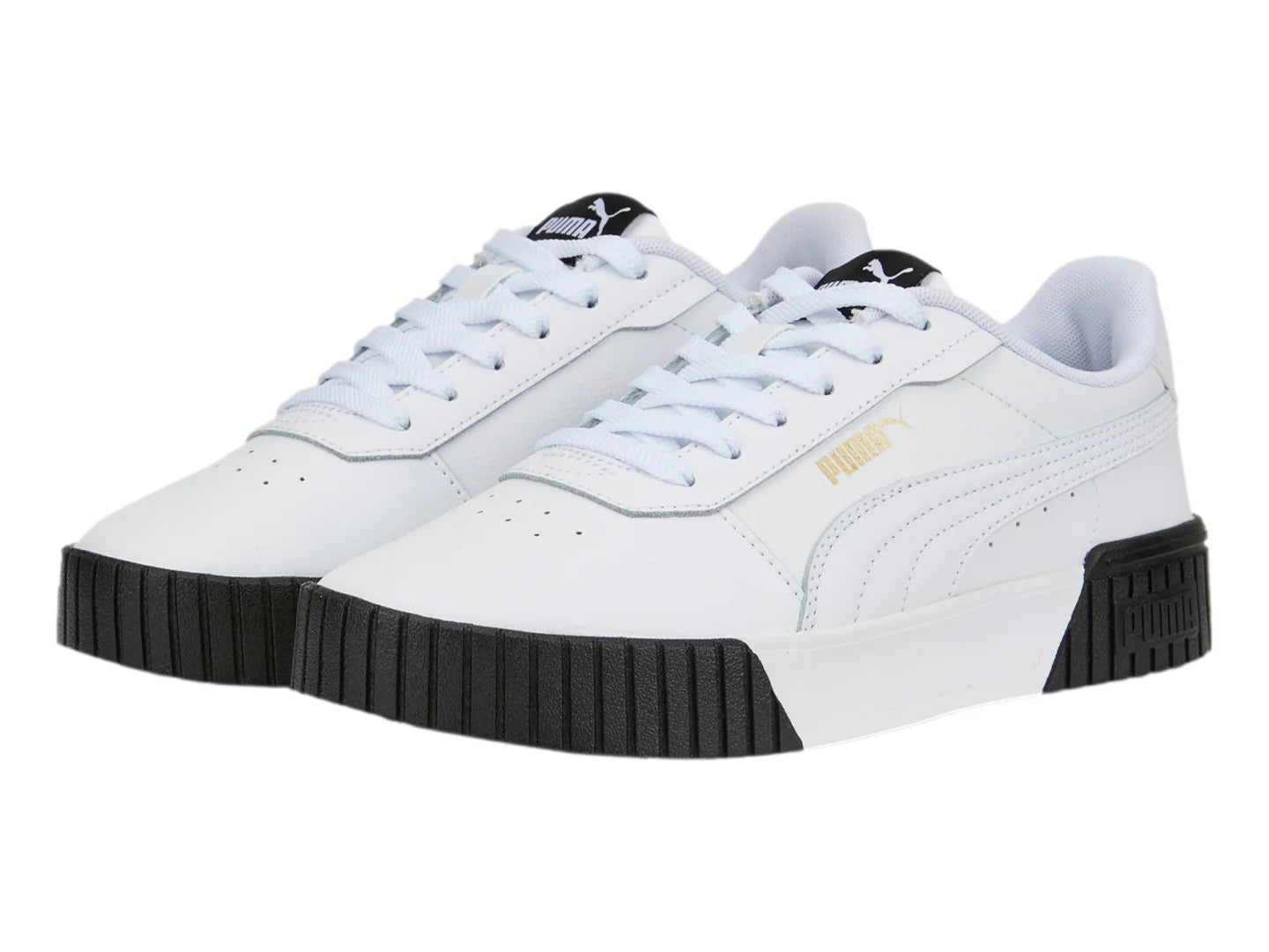 Tenis PUMA Carina 20 Blancos con Detalles Dorados