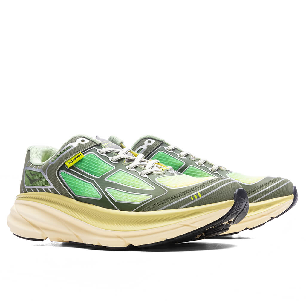 Hoka x Supervsn Clifton One9 Green Flash Limelight