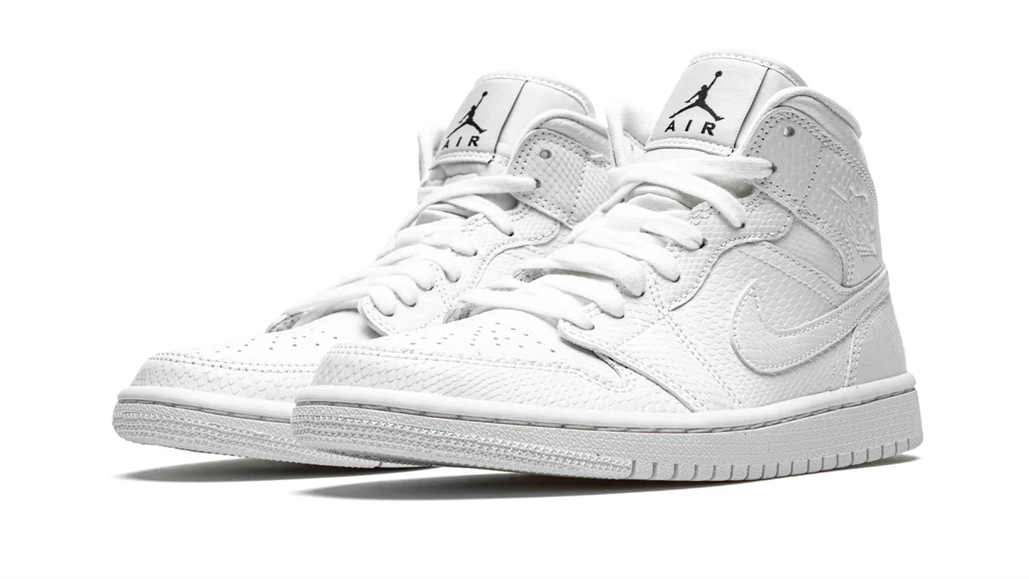 AIR JORDAN 1 MID WMNS White Snakeskin