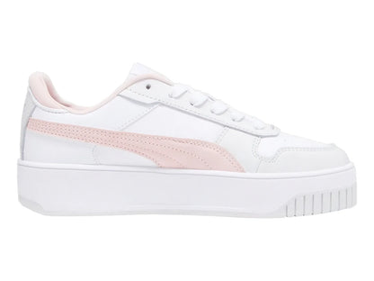 Tenis PUMA Carina Street Blanco y Rosa para Niña