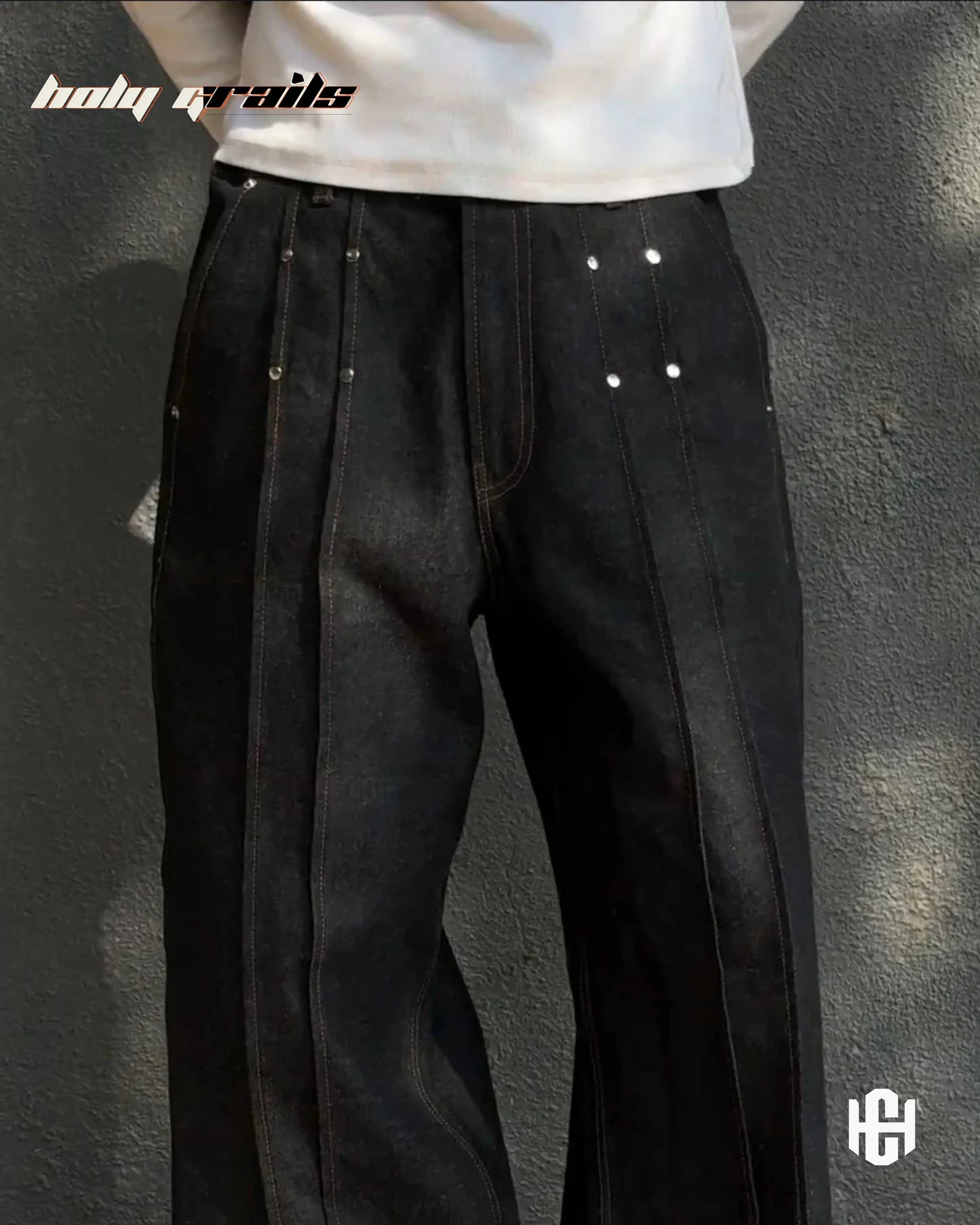 Vertex Raw Black Denim Jeans HG x Charactr